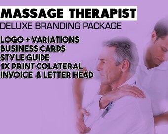 Massage Therapist, Branding Package, Marketing Package, Business Cards, Branding Kit, Marketing Kit, Brand Package