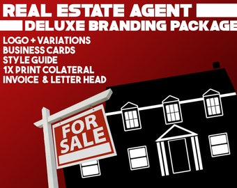 Real Estate Agent Broker, Branding Package, Marketing Package, Business Cards, Branding Kit, Marketing Kit, Brand Package