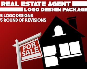 Real Estate Agent Broker Original Design Logo Package, Brand Identity, for business cards and website