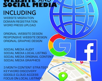 DELUXE WEBSITE and social media package