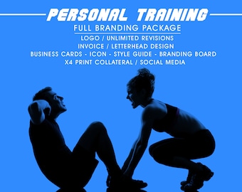Personal Trainer Branding Package, Marketing Package, Brand Identity, Business Cards, Branding Kit, Marketing Kit, Brand Package