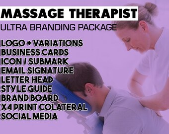 Massage Therapist, Massage Therapy, Branding Package, Marketing Package, Business Cards, Branding Kit, Marketing Kit, Brand Package, logo