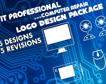 IT Professional, Computer Repair, Logo Package, Brand Identity, Logo Design, Logo, Business Cards, Graphic Design