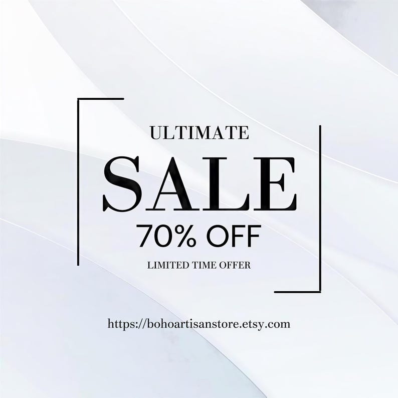 The image is a promotional advertisement for a sale, featuring bold text that announces a 70% discount on a limited-time offer.