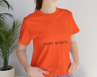Count Gregula Shirt | Funny Halloween Vampire Tee, Gift for Greg