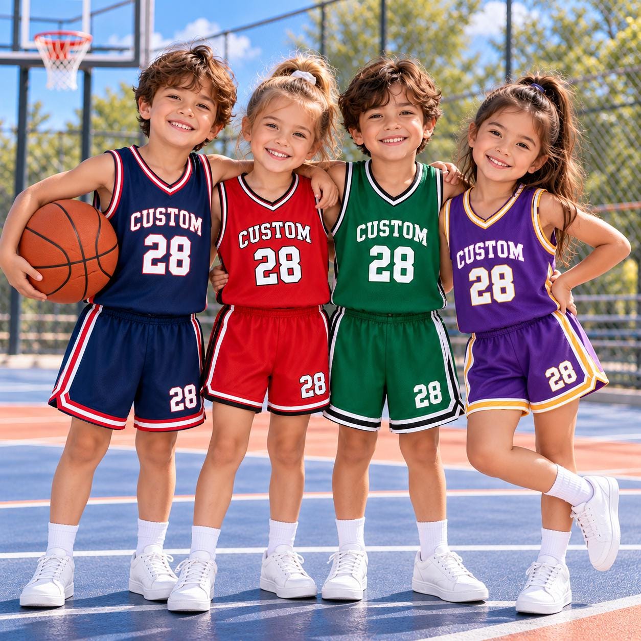 Basketball Uniform Set Youth - Etsy