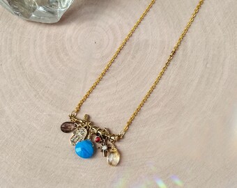 Charmed Life Necklace - Crystal Charm Necklace - Limited Release Item - Pink Full Moon