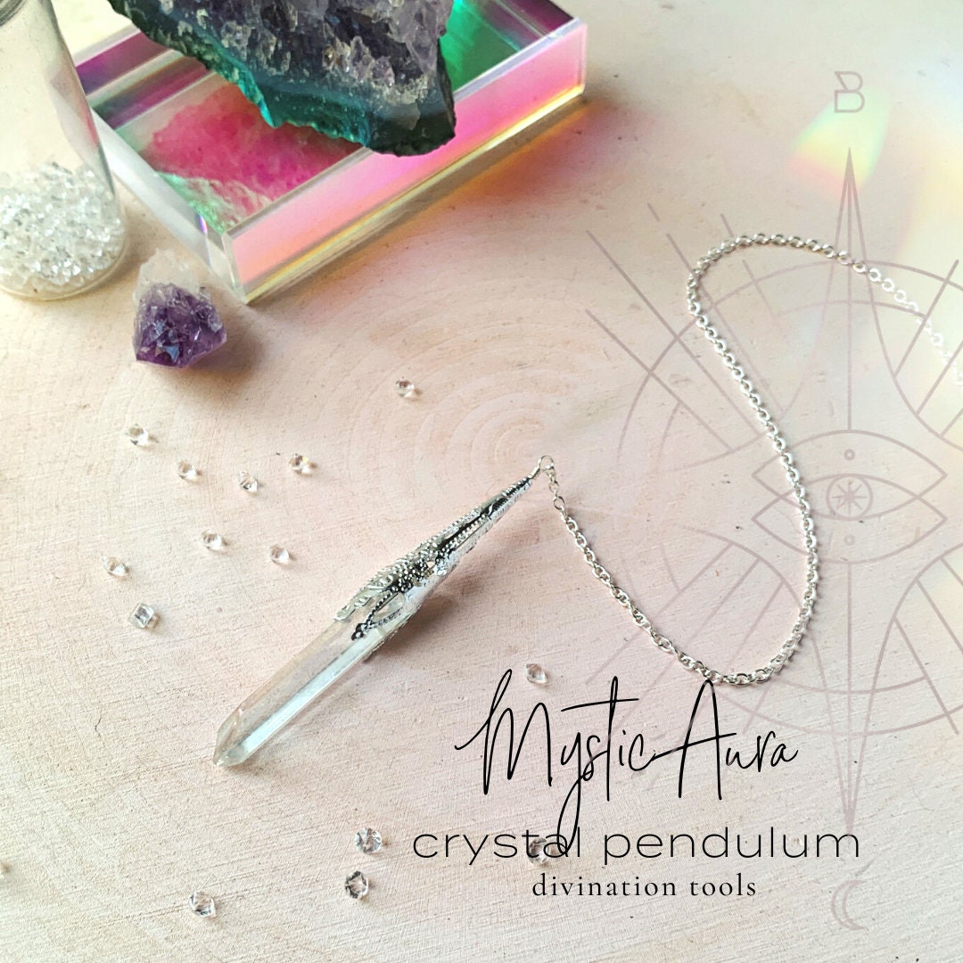 Mystic Quartz Crystal Pendulum Crystal Pendulum Divination Etsy Mystic Quartz Crystal Pendulum Crystal Pendulum Divination Etsy