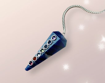 Inner Wisdom Crystal Pendulum - Lapis Lazuli Crystal Pendulum- Limited Release Hunter's Moon 2023