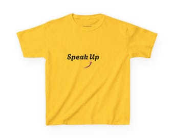 Speak Up Kids T-Shirt | Little Fearless Leader Youth Tee | Inspirational Girls Shirt