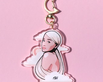 Ari Inspired Keychain - Sweetener Keychain - Mademoiselle Stef Keychains - Cute Keychain