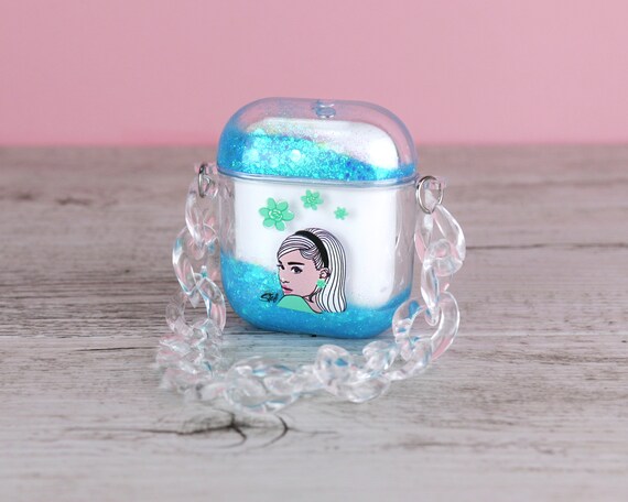 Ariana Grande Inspired Cute Shaker Airpods Case With Sparkle | Etsy