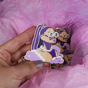 Ari Inspired Pin - Ari Enamel Pin - Ari Sunglasses Enamel Pin - Mademoiselle Stef Enamel Pins - Cute Pins - Ari
