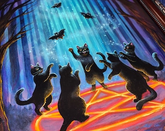 PAPER PRINT "abra-cat-abra!" by Phresha