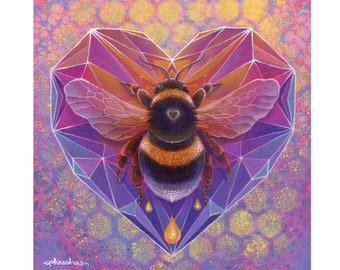 PAPER PRINT "Bee Love" by Phresha