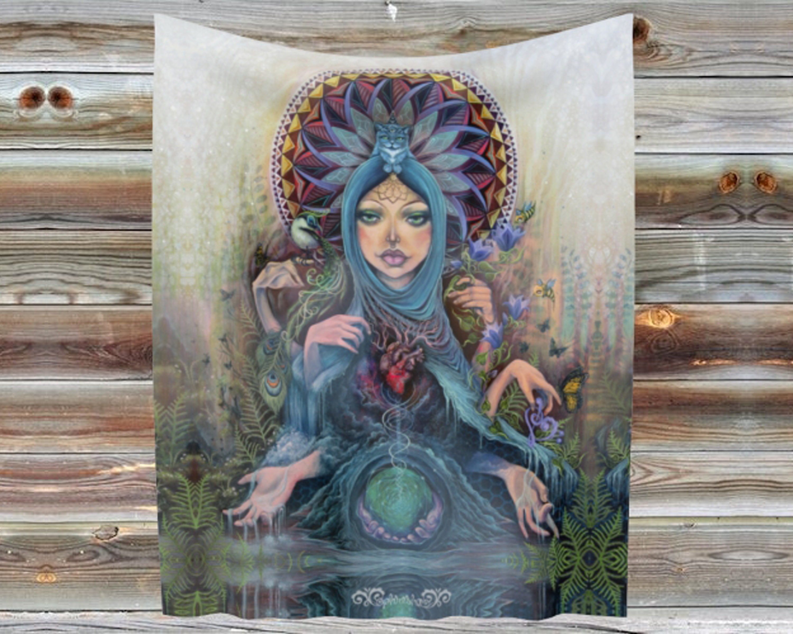 TAPESTRY earth Mother by Phresha 3 Different Sizes Made in Canada