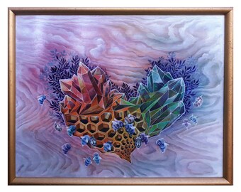 ORIGINAL PAINTING "Heart of the Hive" by Phresha