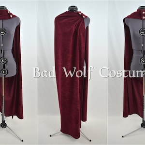 Versatile Fantasy Cape - Color & button options! - Sword, dragon, Celtic, horse, tree of life - Suede-like