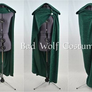 Hooded Versatile Fantasy Cloak - Color & button options! - Sword, dragon, Celtic, horse, tree of life - Suede-like