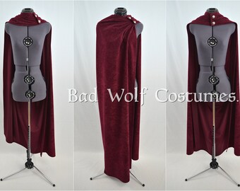 Versatile Fantasy Cape - Color & button options! - Sword, dragon, Celtic, horse, tree of life - Suede-like