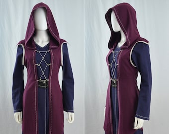 Elven Mage Robes - Color Options! - Fantasy, wizard, robes, cosplay, LARP - 3-piece set