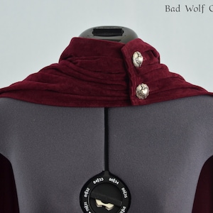 Versatile Fantasy Cape Color & button options Sword, dragon, Celtic, horse, tree of life Suede-like image 4