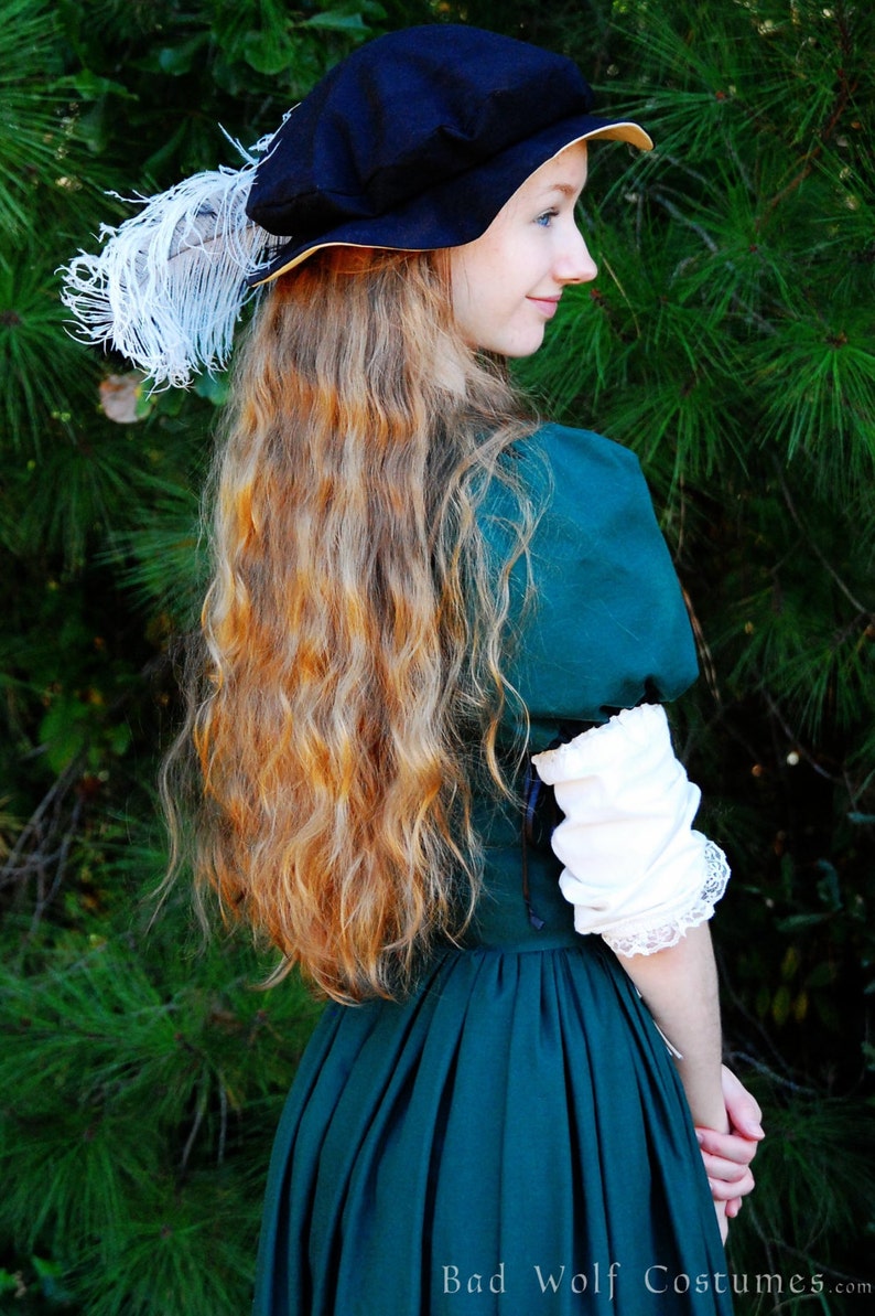 Renaissance Hat customizable medieval, fantasy, costume, cosplay, LARP color options image 3