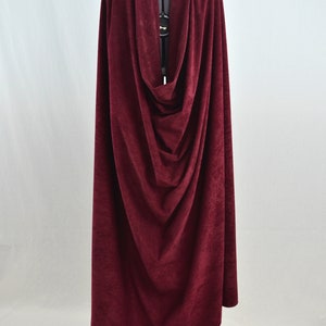 Versatile Fantasy Cape Color & button options Sword, dragon, Celtic, horse, tree of life Suede-like image 3