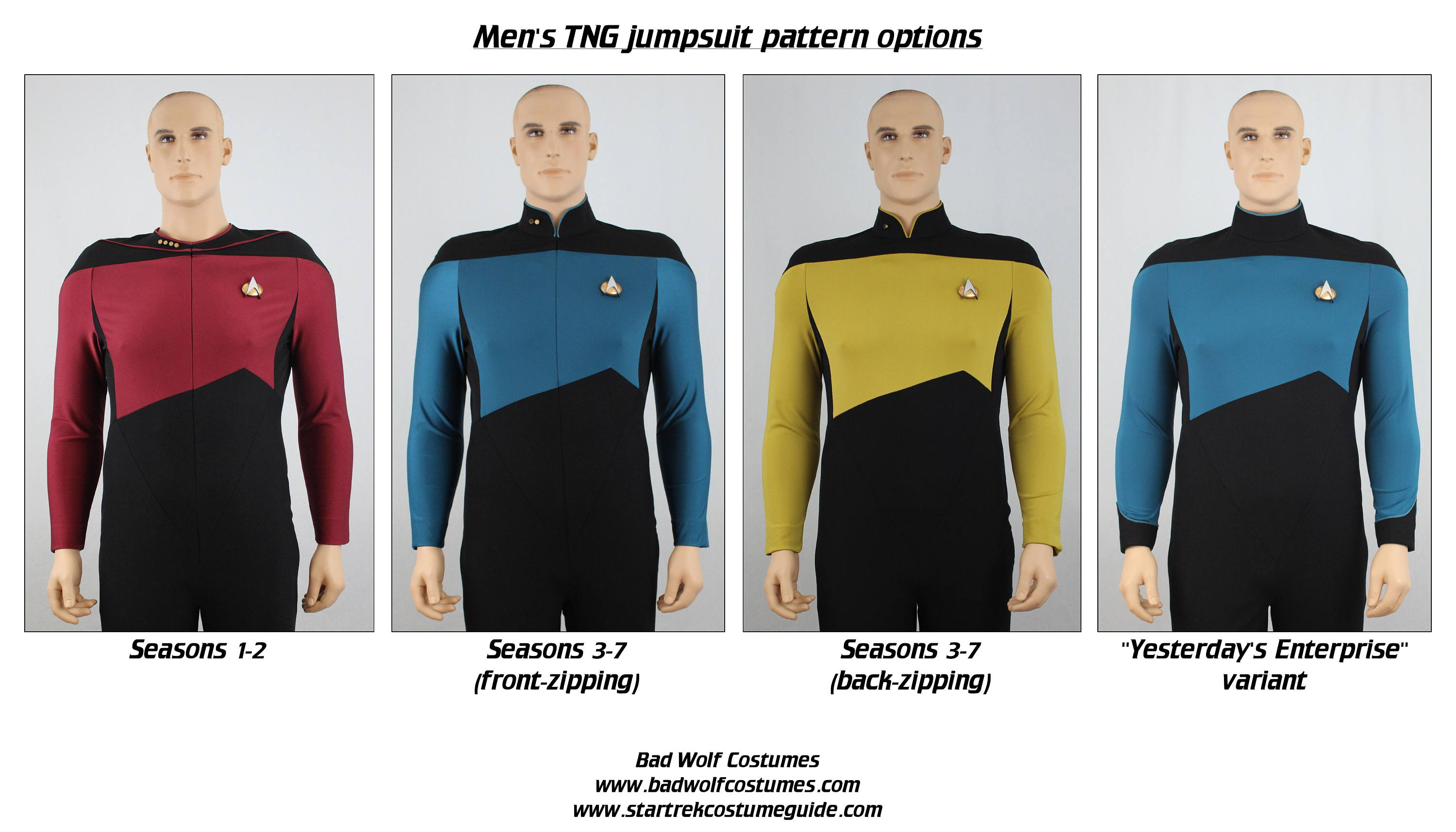 Star Trek Sewing Pattern TNG Jumpsuit The Next Generation Etsy