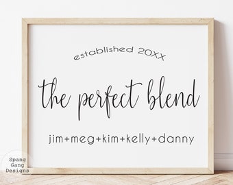 Blended Family Print at Home Sign | PRINTABLE Wall Art | Custom Adoption Gift | Personalized Gift | Blended Family | Home Décor | DIY Décor