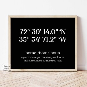 Personalized GPS Coordinates | PRINTABLE GPS Coordinate Gift | Custom Wedding Gift Couple | Custom Housewarming Gift | Latitude Longitude