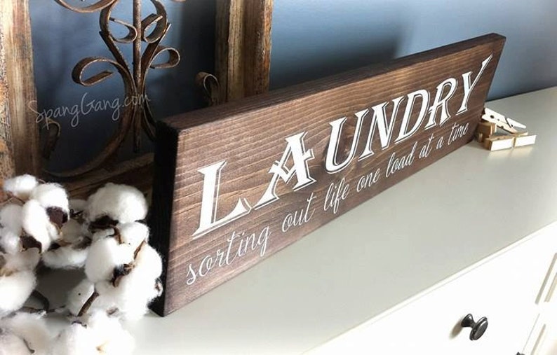 Laundry Room Decor Farmhouse Laundry Sign laundry room wall art laundry sign laundry decor laundry wall sign home decor laundry image 3