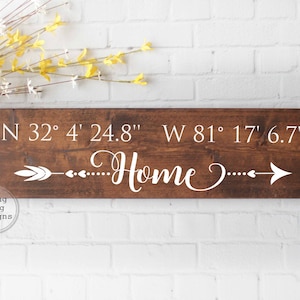 GPS sign | latitude longitude | coordinates sign | housewarming gift | wedding gift | GPS coordinates | GPS coordinates sign | latitude sign