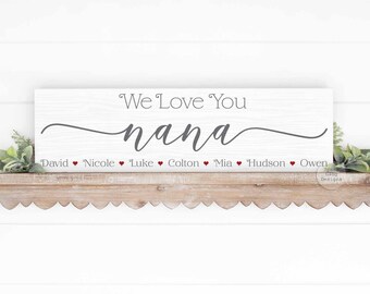 Gepersonaliseerde oma-cadeau | Gepersonaliseerde stamboom | Cadeau voor oma oma | Cadeau voor grootouders | Cadeau voor mama/moeder | Moederdag 2025