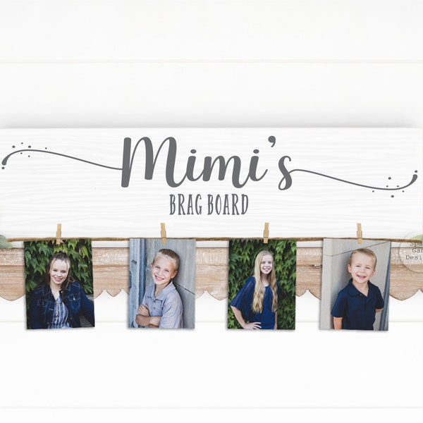 Mimi's Brag Board | Mother's Day Gift for Mom | Gift for Auntie | Christmas Gift for Mom | Gift for Mimi | Nana Gift | Personalized Gift