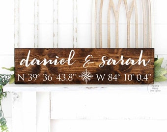 Last Name Sign | Custom Wood Sign | Established Sign | Personalized Wedding gift | Wedding Sign | Family Name Sign | Personalized Wedding