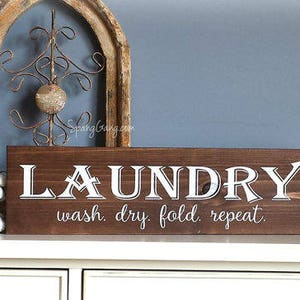 Laundry Room Decor Farmhouse Laundry Sign laundry room wall art laundry sign laundry decor laundry wall sign home decor laundry image 4