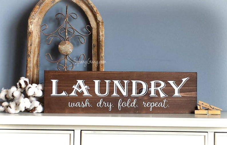 Laundry Room Decor Farmhouse Laundry Sign laundry room wall art laundry sign laundry decor laundry wall sign home decor laundry image 4