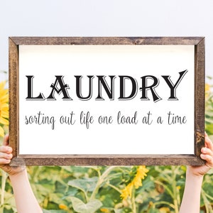 Laundry Room Decor Farmhouse Laundry Sign laundry room wall art laundry sign laundry decor laundry wall sign home decor laundry image 2