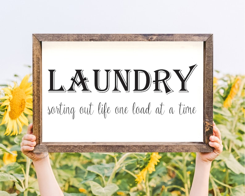 Laundry Room Decor Farmhouse Laundry Sign laundry room wall art laundry sign laundry decor laundry wall sign home decor laundry image 2