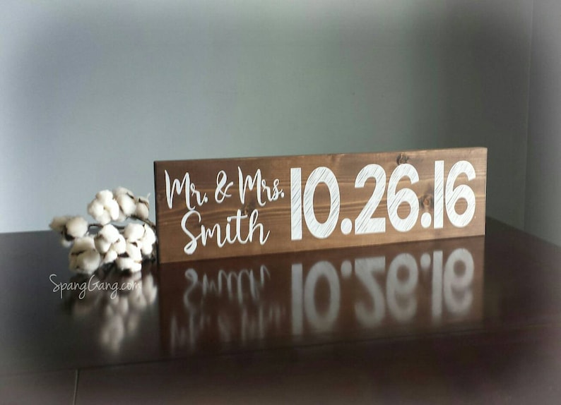 Engagement Photo SignBridal Shower GiftSave the Date Photo PropWedding Name SignWedding GiftRustic Wedding DecorEngagement Gift