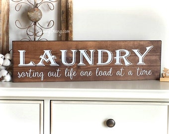 Laundry Room Decor | Farmhouse Laundry Sign | laundry room wall art | laundry sign | laundry decor | laundry wall sign | home decor laundry
