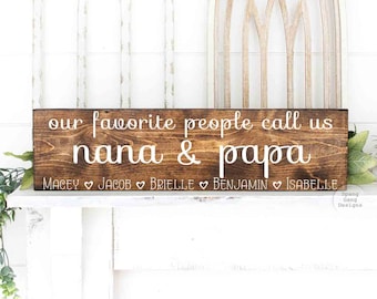 Mother's Day Gift for Mom | Gift for Nana | Nana and Papa Gift for Christmas | Holiday Grandparent Gift | Mimi Mom | Grandkids Grandchildren