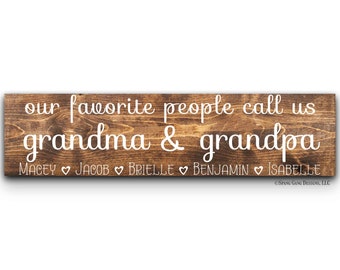 Grandma Grandpa Birthday Gift | Custom Mother's Day Gift for Mimi and Papa From Kids | 1st Mothers Day Grandma Grandpa | First Mother's Day