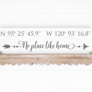 latitude longitude sign GPS sign coordinates sign address plaque custom coordinates wedding shower gift GPS coordinates sign image 2