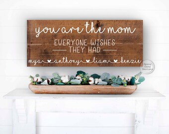 Gift For Mom | Mom gift from Kids | Best Mom | Christmas Mom | Christmas Gift to Mom from Kids | Mom Gift Idea | Mom Sign | Mom Birthday