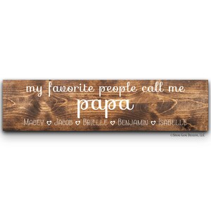 Papa Birthday Gift | Fathers Day Sign for Grandpa From Kids | 1st Mothers Day Mom | Happy Mother&#39;s Day | Dad First Father&#39;s Day | New Dad