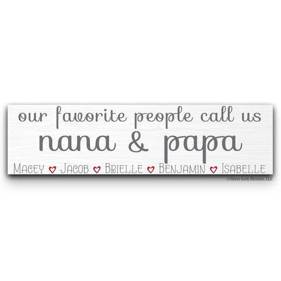 Name Plates Grandma Nana Mimi Mother Bars Hearts Circles 