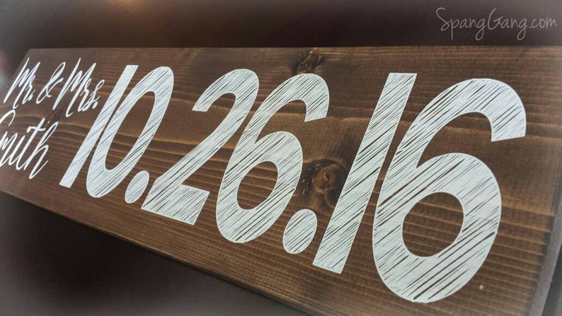 Engagement Photo SignBridal Shower GiftSave the Date Photo PropWedding Name SignWedding GiftRustic Wedding DecorEngagement Gift