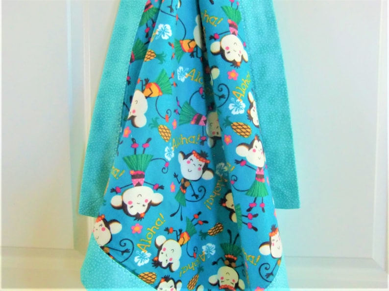 Hawaiian Baby Blanket Flannel Receiving Blanket Island Girl Etsy